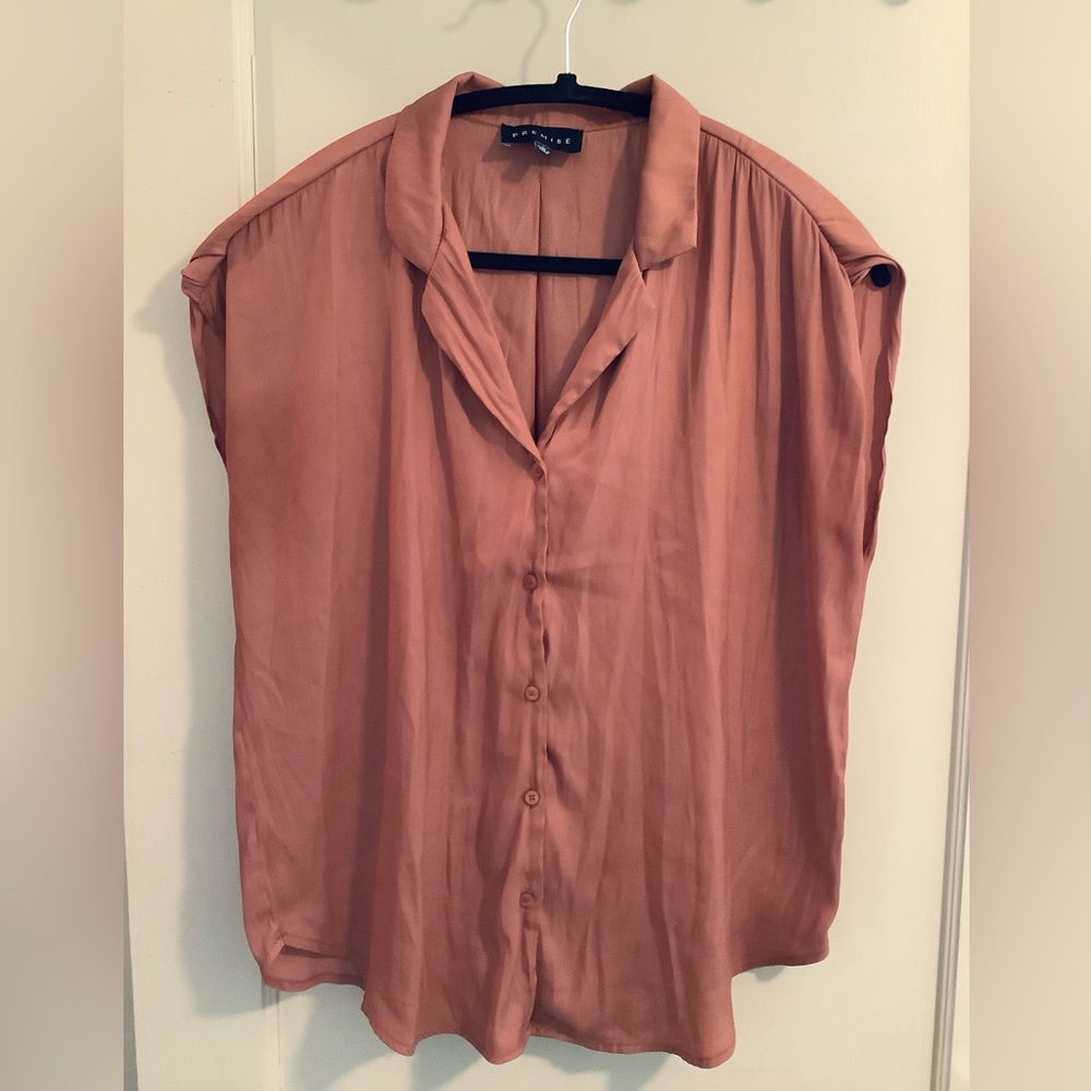 Beautiful orange button down